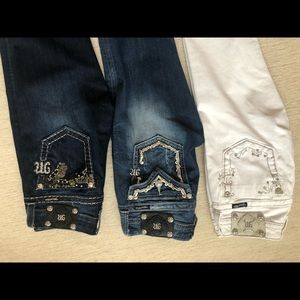 Miss Me jeans size 27, set of 3
